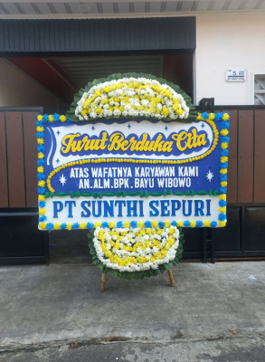 Papan Bunga Duka di Kandawati
